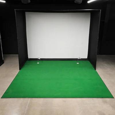 Big Moss Golf Simulator Putting Turf Enclosure