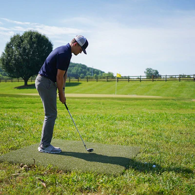 The Country Club First Cut Hitting Strip by Real Feel Golf Mats
