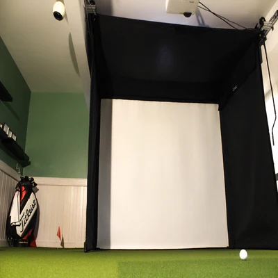 The SportScreen Vanish 11 Golf Simulator Enclosure