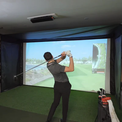 The SportScreen Vanish 16 Golf Simulator Enclosure