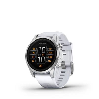Epix Pro Gen 2 Standard Edition 42 mm Silver with Whitestone Band
