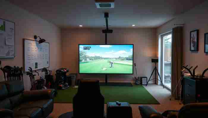Golf simulator rental bay in Scottsdale for practice and game improvement