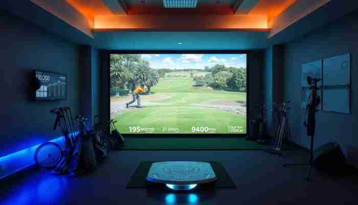 Home golf simulator alternative to repeated simulator rental sessions